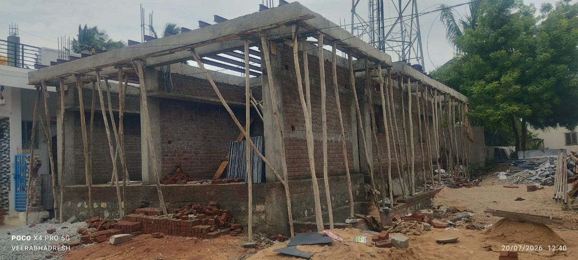 GF Commercial + Residential Building in Danapur, Gangavathi Tq, Koppal Dist. — by Basavashree Design & Constructions, Gangavathi.