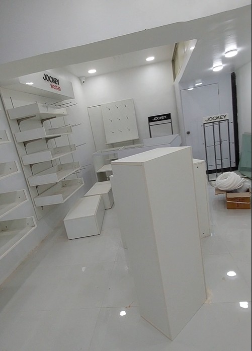 Interior Work — Unnathi Enterprises (Jockey Franchise) in Gangavathi, Gangavathi Tq, Koppal Dist. — by Basavashree Design & Constructions, Gangavathi.
