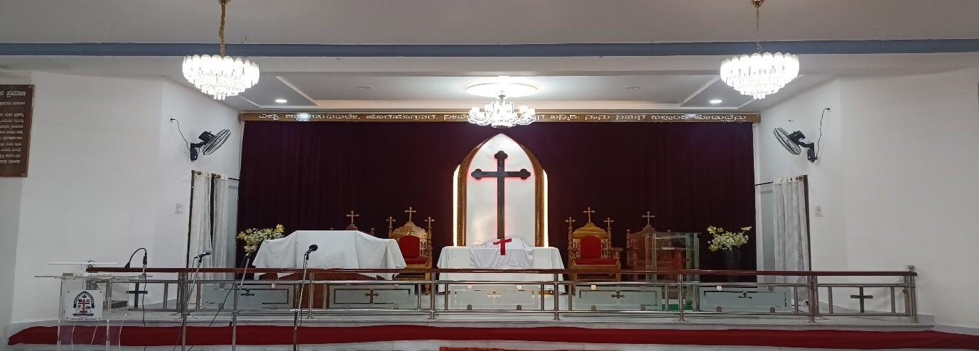 Renovation Work of ECI Church in Gangavathi, Gangavathi Tq, Koppal Dist. — by Basavashree Design & Constructions, Gangavathi.